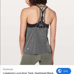 Size 6 love knot tank pink